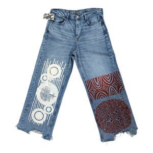 EcoChic Boho Blues - Upcycled American Eagle Denim